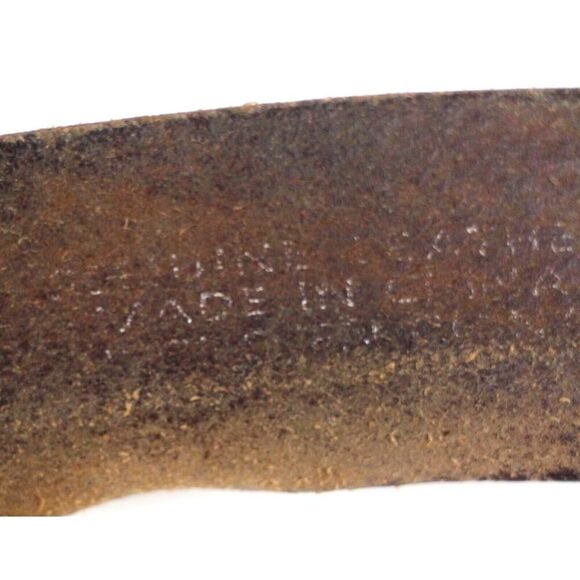 Levi's SADDLE BROWN GENUINE LEATHER 1.5"Wd CASUAL DRESS MEN'S BELT Sz 38/95 (34D - Picture 8 of 14